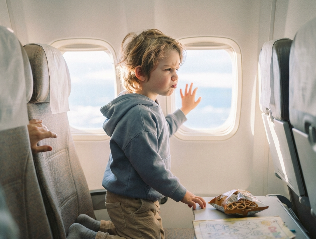 sensory seeking  UAE boy agitated during flight