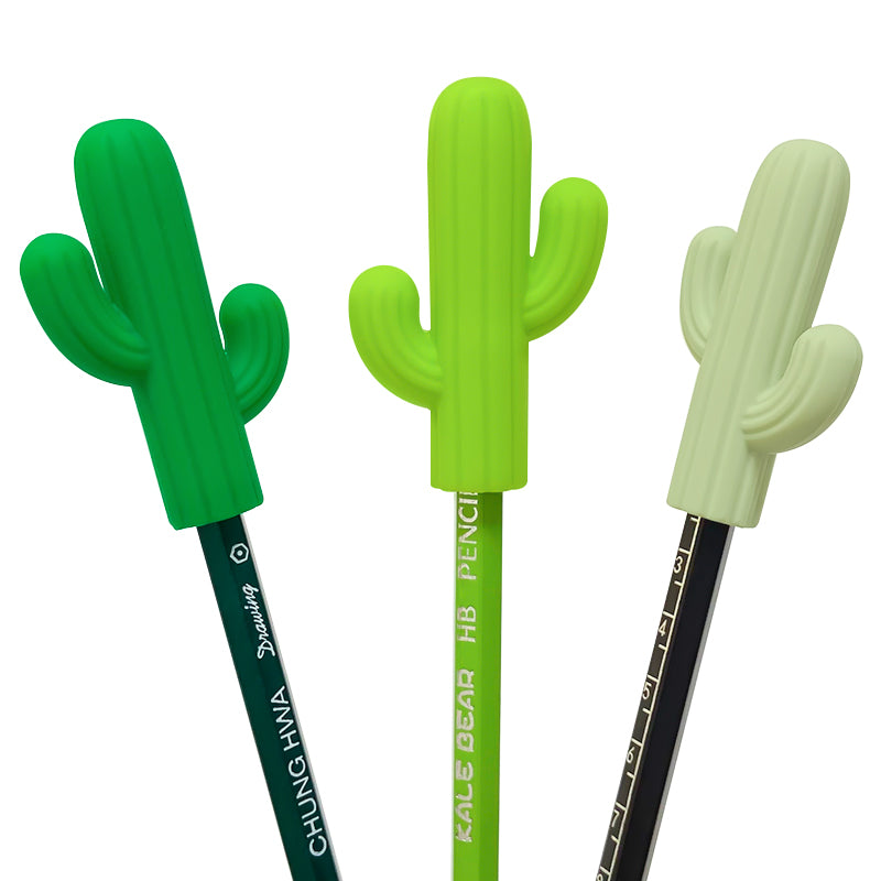 Cactus sensory chewing pen topper used to improve  focus