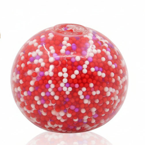 Close-up of crunchy sensory texture ball