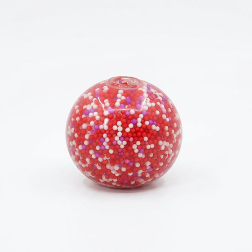 Close-up of crunchy sensory texture ball